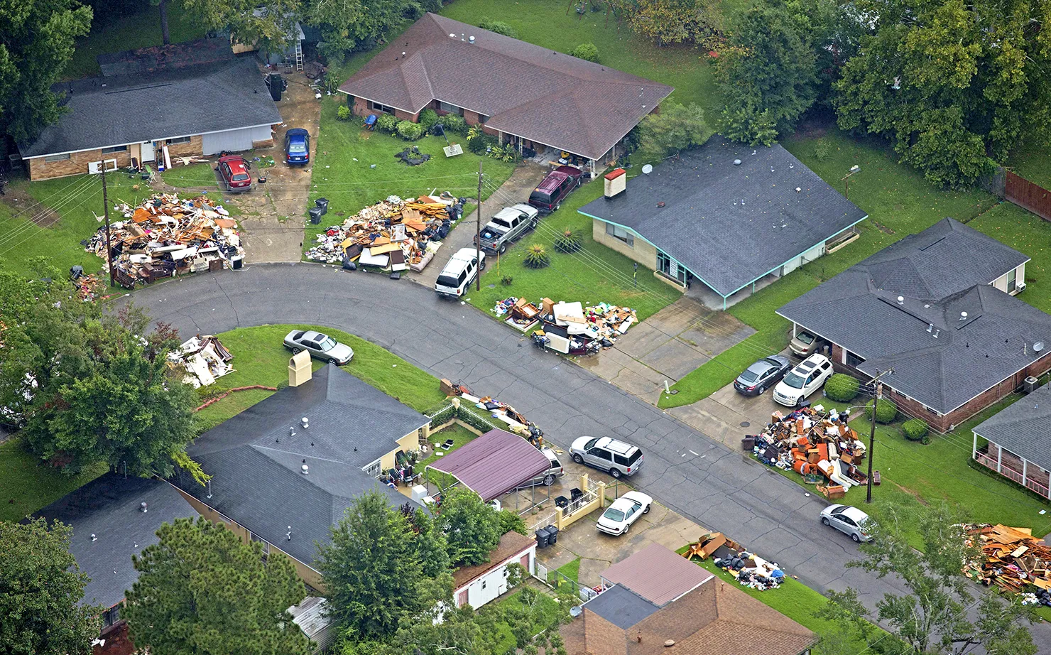 Louisiana Flooding One City flood August 2016 Louisiana