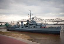 How will U.S.S. Kidd’s temporary relocation affect the downtown museum?