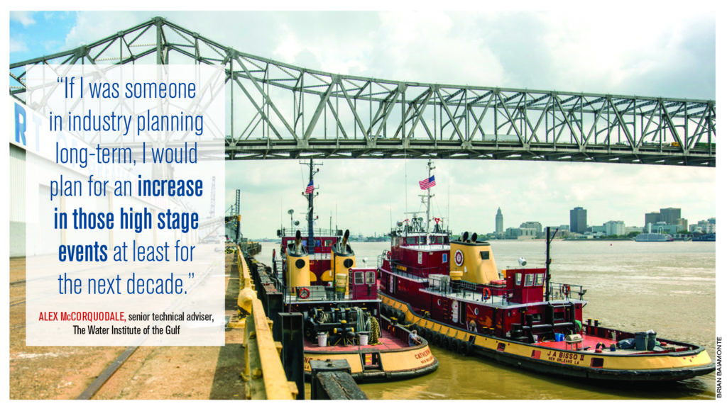 A rising Mississippi River is raising industrial sector worries Baton