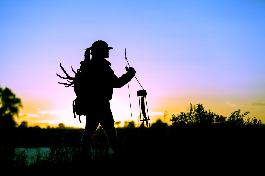 Woman hunting