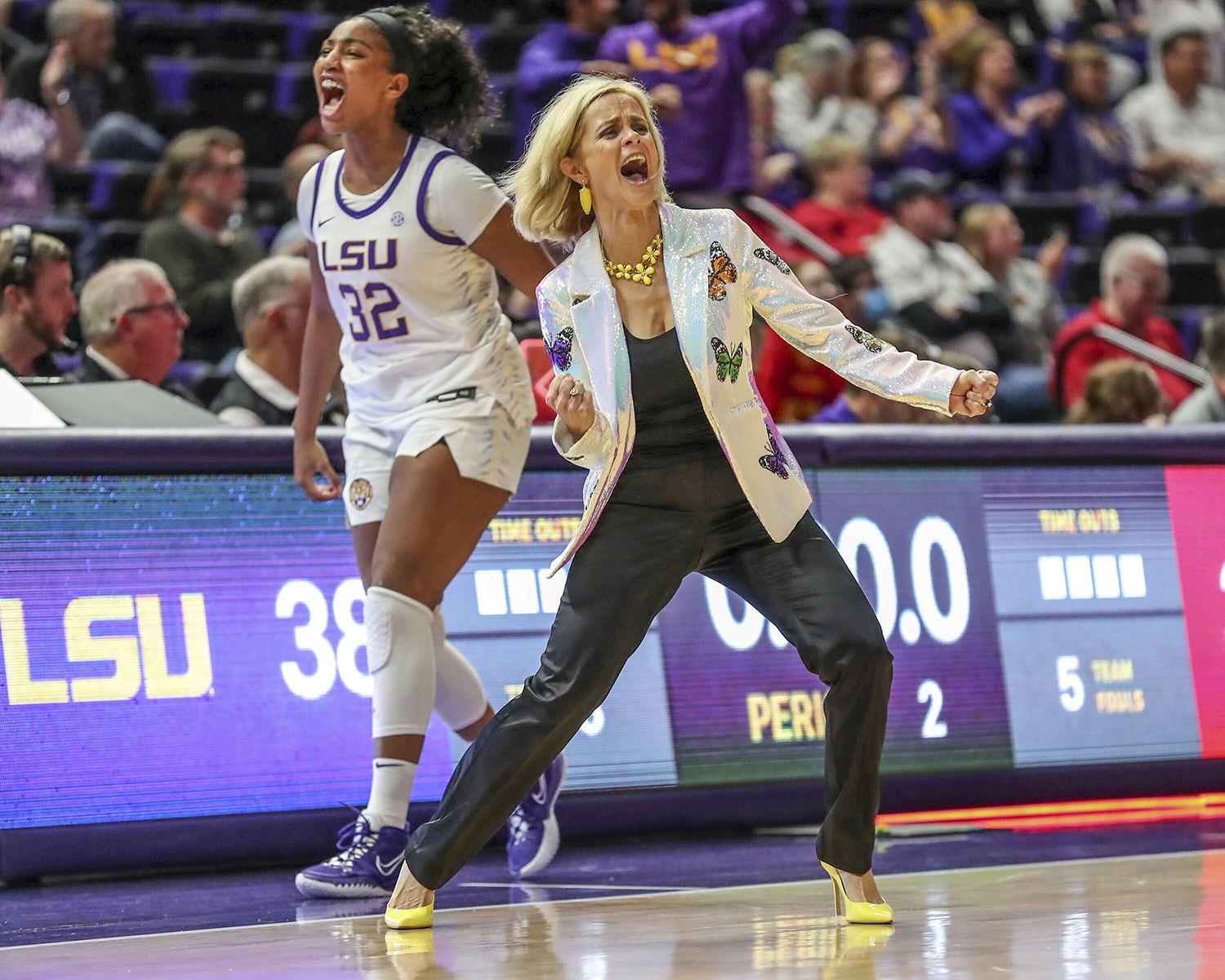 Kim Mulkey's glittery outfits come from this rising Baton Rouge designer
