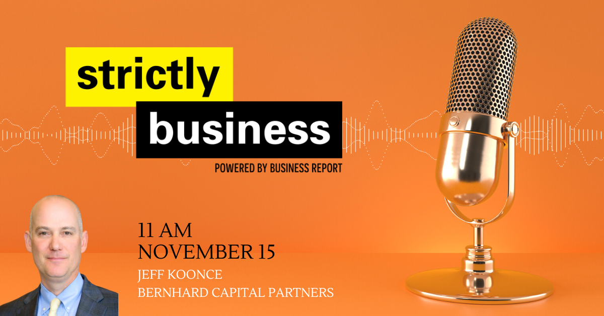 Jeff Koonce of Bernhard Capital discusses enterprise development and funding within the newest episode of Strictly Enterprise for November