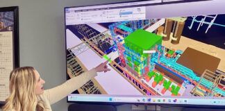 Sophie Dupree, S&B process department manager in Baton Rouge, reviews a project 3D model supporting Louisiana’s energy and industrial projects.