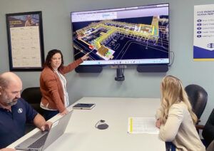 S&B’s Baton Rouge team, including project engineer Lindsay Haines, uses advanced modeling tools to help clients visualize complex solutions and accelerate progress on chemical refinery and midstream facility projects.