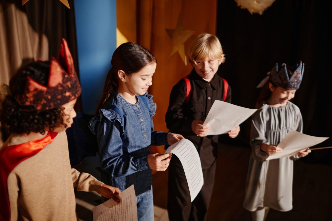 Children Participating in Classroom Theater Activity